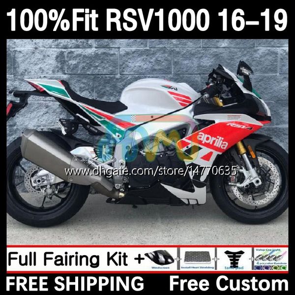 Fares de moisissures d'injection pour Aprilia RSV4 RSV 1000 RSV-1000 RSV1000 R RR 16 17 18 19 Bodywork 5DH.10 RSV1000RR 2016 2018 2018 2019 RSV1000R 16-19 OEM Body Blanc Black Black