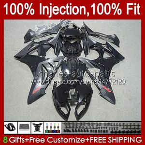 Carenados de moldeo por inyección para BMW S-1000RR Negro mate S 1000RR 1000 RR S1000-RR 09-14 19No.8 S1000RR 09 10 11 12 13 14 S1000 RR 2009 2010 2011 2012 2013 2014 Kit de cuerpos OEM