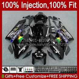 Injectie Mold Backings voor Honda CBR-1000 CBR 1000 CBR1000 RR Eurobet Black CC 2004-2005 Carrosserie 52NO.35 1000cc CBR1000RR 04 05 CBR 1000RR 2004 2005 OEM Fairing Kit