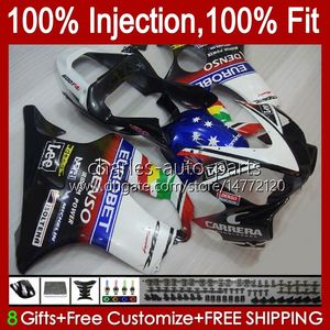 Carénages de moulage par injection pour HONDA CBR 600 FS CC 600F4i CBR600 F4i 01 02 03 Carrosserie EUROBET 46No.106 CBR600F4i F4 i 600CC 2001 2002 2003 CBR600FS 01-03 Kit de carrosserie OEM