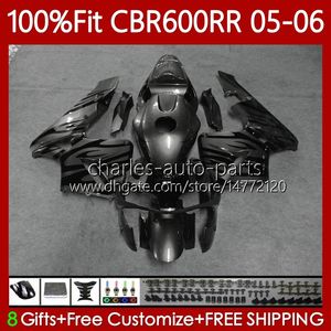 Injectie Mold Backings voor Honda CBR 600RR 600F5 600CC 2005-2006 Body 72NO.309 CBR600 CBR 600 CC F5 RR F 5 2005 2006 CBR600F5 CBR6DRR 05 06 OEM-carrosserie Grijs Vlammen