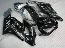Injectie Mold Backings voor Honda CBR1000RR 2004 2005 Silver Black Fairing Kit CBR 1000 RR 04 05 JJ35
