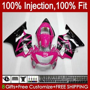 Injectie Mold Backings voor Honda CBR600F4 CBR 600 F4 FS CC 600F4 99 00 Carrosserie 54NO.72 CBR600 Zwart Roze F4 CBR600FS 1999 2000 600CC 1999-2000 OEM BODIAANTE KIT 100% FIT