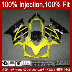 Carenados de moldeo por inyección para HONDA CBR600F4 CBR 600 F4 FS CC 600F4 99 00 Carrocería 54No.50 CBR600 Amarillo claro F4 CBR600FS 1999 2000 600CC 1999-2000 Kit de carrocería OEM 100% en forma