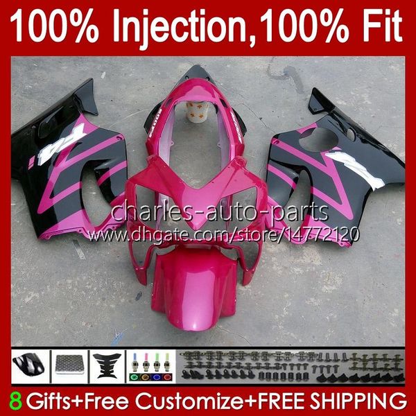 Carenados de molde de inyección para HONDA CBR600F4 CBR 600 F4 FS CC 600F4 Rose Black 99 00 Carrocería 54No.61 CBR600 F4 CBR600FS 1999 2000 600CC 1999-2000 Kit de carrocería OEM 100% en forma