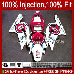 Injectie Mold Backings voor Kawasaki Ninja ZX-6R ZX-636 ZX 6R 600 CC 6 R ZX636 03-04 Carrosserie 8NO.35 ZX 636 600CC ZX6R 03 04 ZX600C ZX600 2003 2004 OEM BODYS LUKKELIJKE STOPPELING