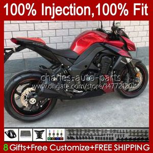 Doux de moulage par injection pour Kawasaki Ninja Z-1000 Z 1000 R 2010-2013 Années Body 15NO.23 Z-1000R Z1000 10 11 12 13 Z1000R 2010 2011 2012 2013 Carrosserie OEM Rouge