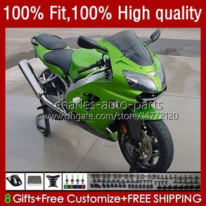 Injectie Mold Backings voor Kawasaki Ninja ZX 9R 900 CC ZX9 9 R 98-03 Carrosserie Kit 25NO.28 ZX900 ZX9R 00 01 02 03 ZX-9R ZX-900 900CC 2000 2001 2002 2003 OEM BODYS GROEN BLACK HOT