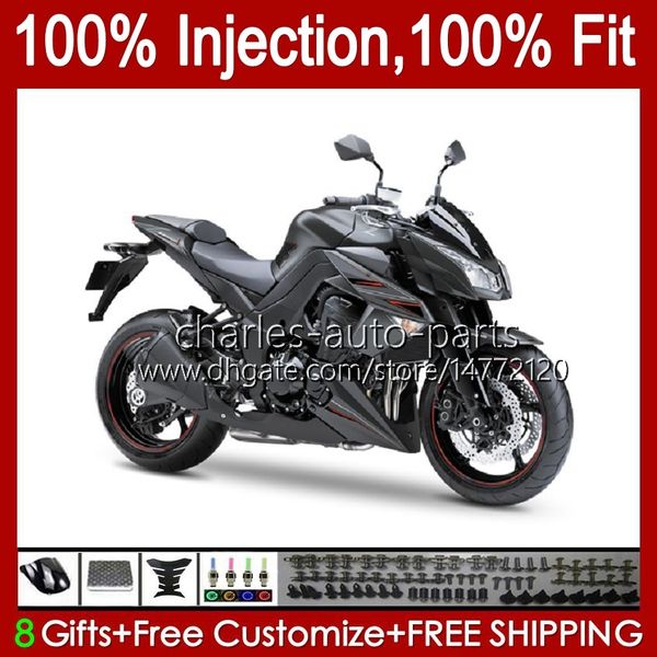 Carénages de moulage par injection pour KAWASAKI NINJA Z-1000 Z 1000 R 2010-2013 Ans Bodys 15No.6 Z-1000R Z1000 10 11 12 13 Z1000R 2010 2011 2012 2013 Carrosserie OEM noir mat