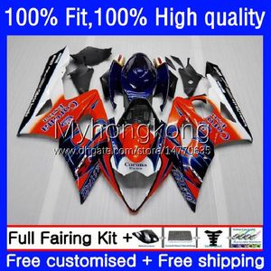 Injectie Mold Backings voor Suzuki GSX-R1000 GSXR1000 K5 2005-2006 Oranje Blauwe Carrosserie 26NO.24 GSXR 1000 cc 1000cc 05 06 GSXR-1000 2005 2006 Motorfiets OEM BODYS