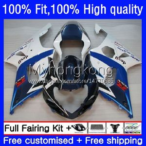 Injectie Mold Backings voor Suzuki GSX-R1000 GSXR1000 K2 00-02 Wit Blauw Carrosserie 24NO.24 GSXR 1000 CC 1000CC 00 01 02 GSXR-1000 2000 2001 2002 Motorfiets OEM-bodys