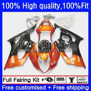 Carénages de moulage par injection pour SUZUKI GSXR1000 GSX-R1000 K3 2003-2004 Carrosserie 25No.20 GSXR 1000 Orange clair CC 1000CC 2003 2004 GSXR-1000 03 04 Moto OEM Bodys