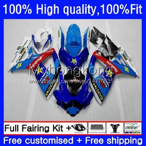 Carenados de moldeo por inyección para SUZUKI Light bue GSXR600 GSXR-750 750CC GSX-R750 K6 06-07 21No.14 GSXR 600 750 CC 600CC GSX-R600 06 07 GSXR-600 GSXR750 2006 2007 OEM Bodys