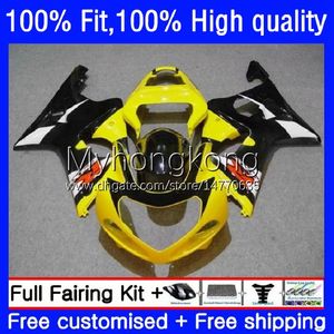 Fairiments de moisissures d'injection pour suzuki jaune clair GSX-R1000 GSXR1000 K2 00-02 Bodywork 24NO.28 GSXR 1000 CC 1000CC 00 01 02 GSXR-1000 2000 2001 2002 MOTOBYS OEM Bodys