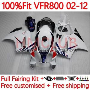 Molde de inyección para HONDA Interceptor VFR800 VFR 800 RR CC 800RR 02-12 121No.5 800CC VFR800RR 02 03 04 05 06 07 VFR-800 2002 2008 2009 2010 2011 2012 Luz de carenado blanca