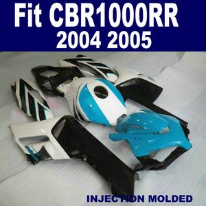 Carenados de alto grado de molde de inyección para HONDA CBR1000RR 04 05 mate negro azul blanco CBR 1000 RR 2004 2005 kit de carenado XB44