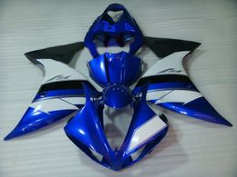 Injectie Mold Hoge Kwaliteit Fairing Kit voor Yamaha YZF R1 09 10 11-14 Blue White Backings Set YZF R1 2009-2014 OY17