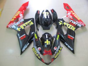 Injectie Mold Hoge Kwaliteit Fairing Kit voor Suzuki GSXR 1000 05 06 Rood Black Fackings GSXR1000 K5 2005 2006 To13