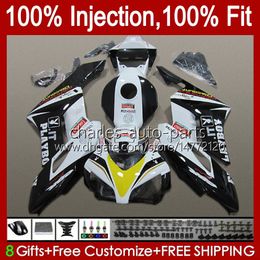 Injectie Mold OEM voor Honda Backings CBR 1000 CBR1000 RR CC CCR1000RR 04 05 Carrosserie 52NO.65 White Blk Yellow CBR 1000RR 1000CC 2004 2005 CBR-1000 2004-2005 Fairing Kit