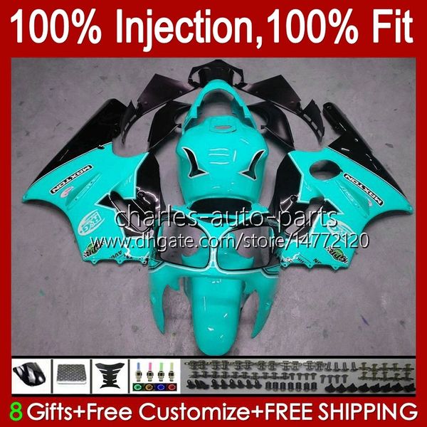 Molde de inyección OEM para KAWASAKI NINJA ZX 12 R 1200 CC ZX1200C ZX1200 C 2000 2001 Cuerpo 2No.138 ZX12R 00 01 ZX 1200 12R 1200CC Carrocería ZX-12R 00-01 ABS Carenado cian negro