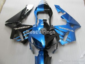 Kit de carénage en ventes de moules d'injection pour Honda CBR600RR 03 04 Blue Black Bodywork Cornorwork Coodworks Ensemble CBR600RR 2003 2004 JK43