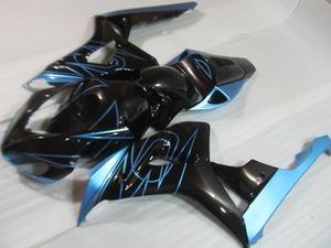 Kit de carénage pour HONDA CBR1000RR 06 07, moulé par Injection, 7 cadeaux gratuits, noir et bleu, CBR1000RR 2006 2007 OT27