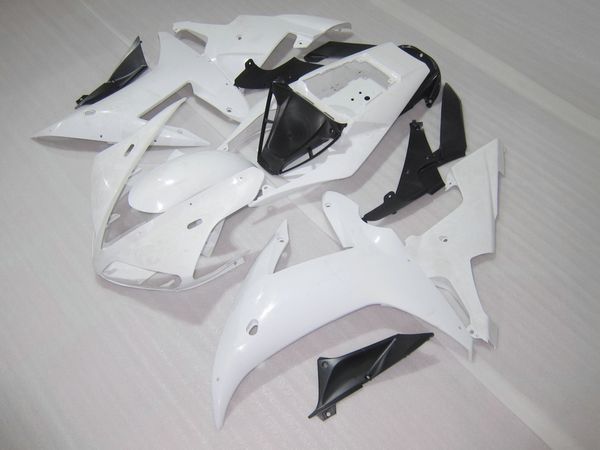 Gran oferta de kit de carenado moldeado por inyección para Yamaha YZF R1 2002 2003, juego de carenados blancos y negros YZF R1 02 03 OT49