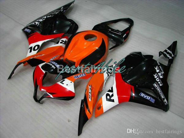 Kit de carénage moulé par Injection pour Honda CBR 600RR 09 10 11 ensemble de carénages rouge noir CBR600RR 2009 2010 2011 XS18