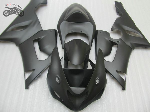 Kit de carenado ABS personalizado gratuito para Kawasaki Ninja ZX-6R 2005 2006 ZX6R 636 05 06 juego de carenados de posventa negro mate