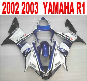 Spuitgieten ABS Motorfiets Onderdelen voor Yamaha YZF-R1 02 03 Backings Set YZF R1 2002 2003 White Blue Black Fairing Kit HS43