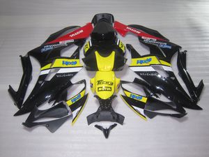 Kit de carénage personnalisé gratuit, moulage par Injection, pour Yamaha YZF R6 06 07, ensemble de carénages jaune rouge noir YZFR6 2006 2007 OT32