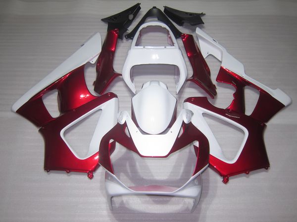 Kit de carenado de gran oferta de moldeo por inyección para Honda CBR900RR 00 01 juego de carenados rojo vino blanco CBR929RR 2000 2001 OT09