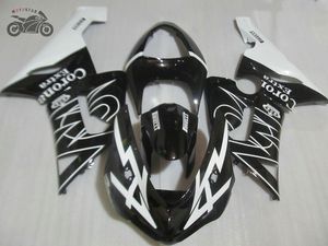 Kit de carénage de moto pour Kawasaki Ninja ZX6R ZX636 05 06 ZX-6R 2005 2006 ensemble de carénages de sport de route de carrosserie corona noir