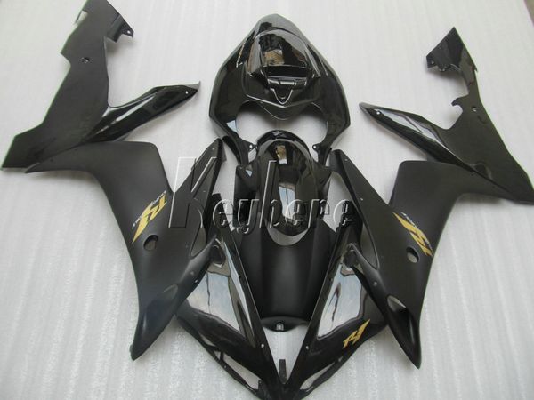 Kit de carenado de plástico moldeado por inyección para Yamaha YZF R1 04 05 06 juego de carenados negros mate YZFR1 2004 2005 2006 IT10