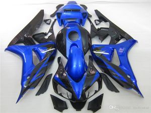 Injectie Mold Plastic Fairing Kit voor Honda CBR1000RR 06 07 Blue Black Backings CBR1000RR 2006 2007 OT07