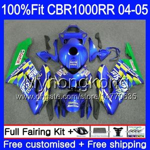 Injectie Movistar Blue Hot Body + Tank voor Honda CBR 1000RR CBR1000 RR 04-05 275HM.25 CBR1000RR 04 05 CBR 1000 RR 2004 2005 OEM FACEERS KIT