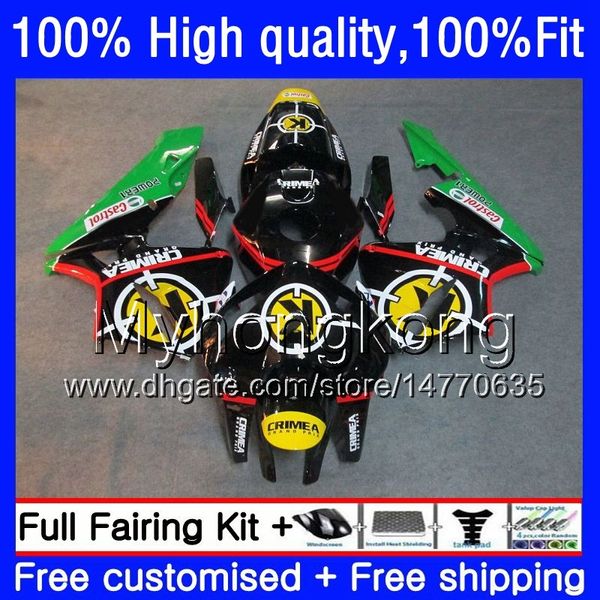 Iniezione OEM per HONDA CBR 600RR 600F5 600CC CBR600 RR F5 03 04 49HM.31 CBR600RR 03 04 CBR600F5 Nero verde CBR 600 RR 2003 2004 Carenature