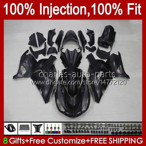 Injection OEM pour Kawasaki Ninja ZZR-1400 ZX 14R 14 R ZZR 1400 CC 06-11 CORPS 4NO.138 ZZR1400 ZX14R 2006 2007 2009 2009 2010 2011 ZX-14R 06 07 08 09 10 11 FAIRS