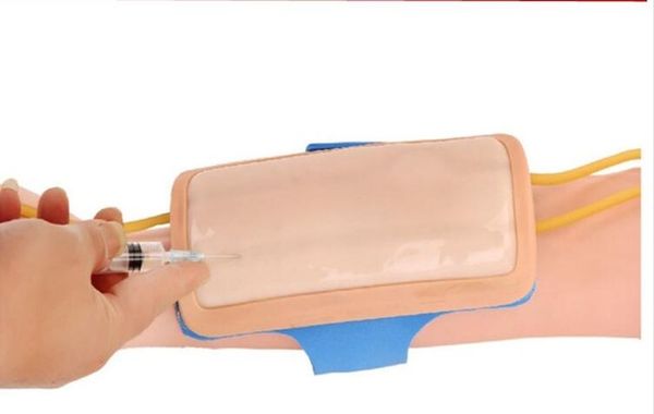 Kit de pratique d'injection, coussin d'entraînement pour la ponction veineuse de l'avant-bras de la peau, coussin d'injection IV, coussin de ponction veineuse de l'avant-bras