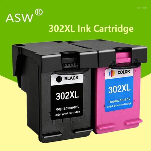 Cartouches d'encre ASW 302XL remplacement de cartouche remanufacturée pour 302 XL Deskjet 1110 1111 1112 2130 2131 Printer1