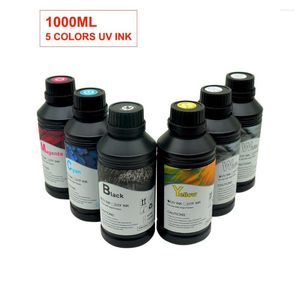 Inktvulkits 1000 ml LED UV voor L800 L805 L1800 R290 R330 1390 1400 1410 1500W DX5 DX5 DX7 Flatbed printer Universal Curing