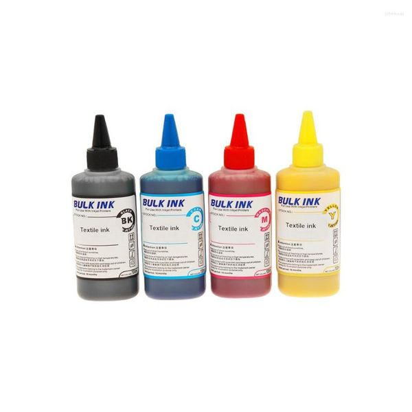 Kits de recharge d'encre 100ml DTG Textile pour imprimante impression I3200 XP600 R2880 L1800 R1390 tête d'impression L805 DX5 DX6 DX7 vêtement