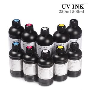 Kits de recarga de tinta 250ml 500ml UV para R1390 R2000 R1900 T50 L805 L800 L1800 DX4 DX5 DX6 DX7 TX800 XP600 Cabezal de impresión Hard UvInk KitsInk Roge22