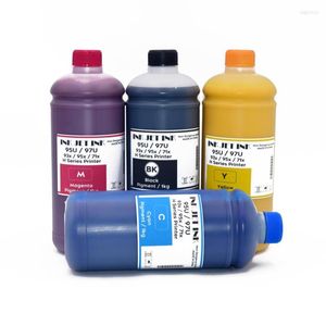 Kits de recarga de tinta 4 1000ML para impresora de inyección de tinta Officejet Enterprise Color X585dn X585f X585z X555dn X555xh, 980 pigmentos