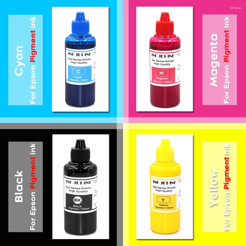 Tintennachfüllsets 4Color 100ML 127 T1271-T1274 Pigment für WorkForce WF-3520 WF-7510 WF-7010 WF-3540 WF-7520