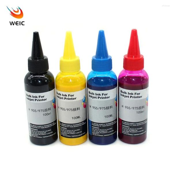 Kits de recharge d'encre 4PC 100ML 932 933 pigment pour imprimante Officejet 6100 6600 6700 7110 7510 7512 7610 7612