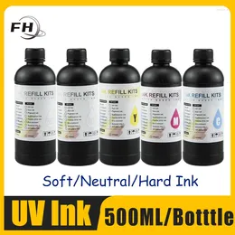 Inktvulkits 500m UV voor flatbed printer A2 A3 A4 L800 L805 R1390 L1800 R2000 XP600 T800 Flexibel leer