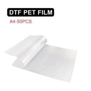 Kits de recharge d'encre 50 pièces A4 Film PET pour imprimante DTF Tshirt Machine d'impression transfert de chaleur directement à PrinterInk