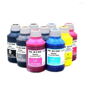 Kits de recarga de tinta 9 colores 500 ml/botella pigmento impermeable para cartucho SureColor P800 T8501-T8509