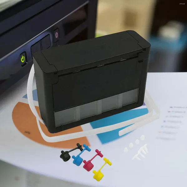 Kits de recarga de tinta Sistema de suministro continuo de uso duradero sin chip CISS de bricolaje para el tanque exterior profesional vacío para accesorios de impresoras